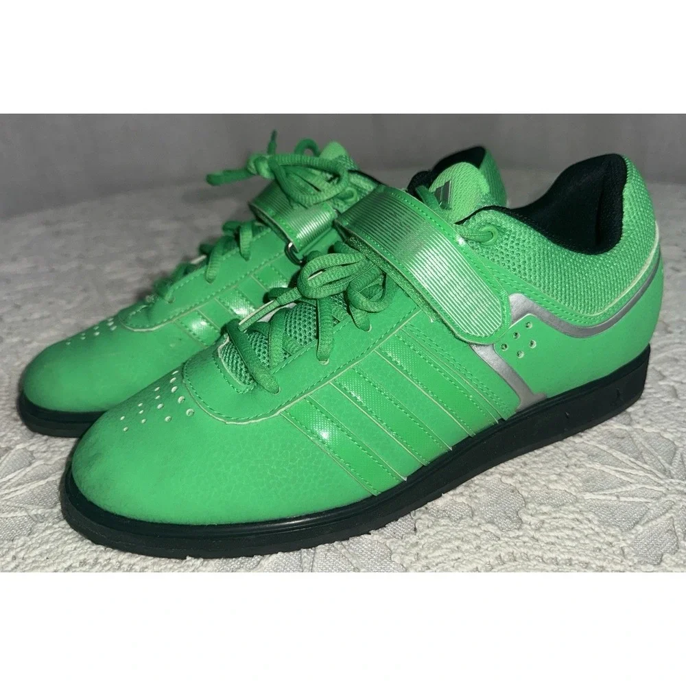 ADIDAS Powerlift 2.0 – Weightlifting Shoes Men's Size 9.5 Bright Green